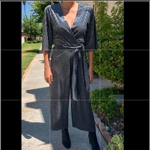 Blue/Gray Suede Jumper